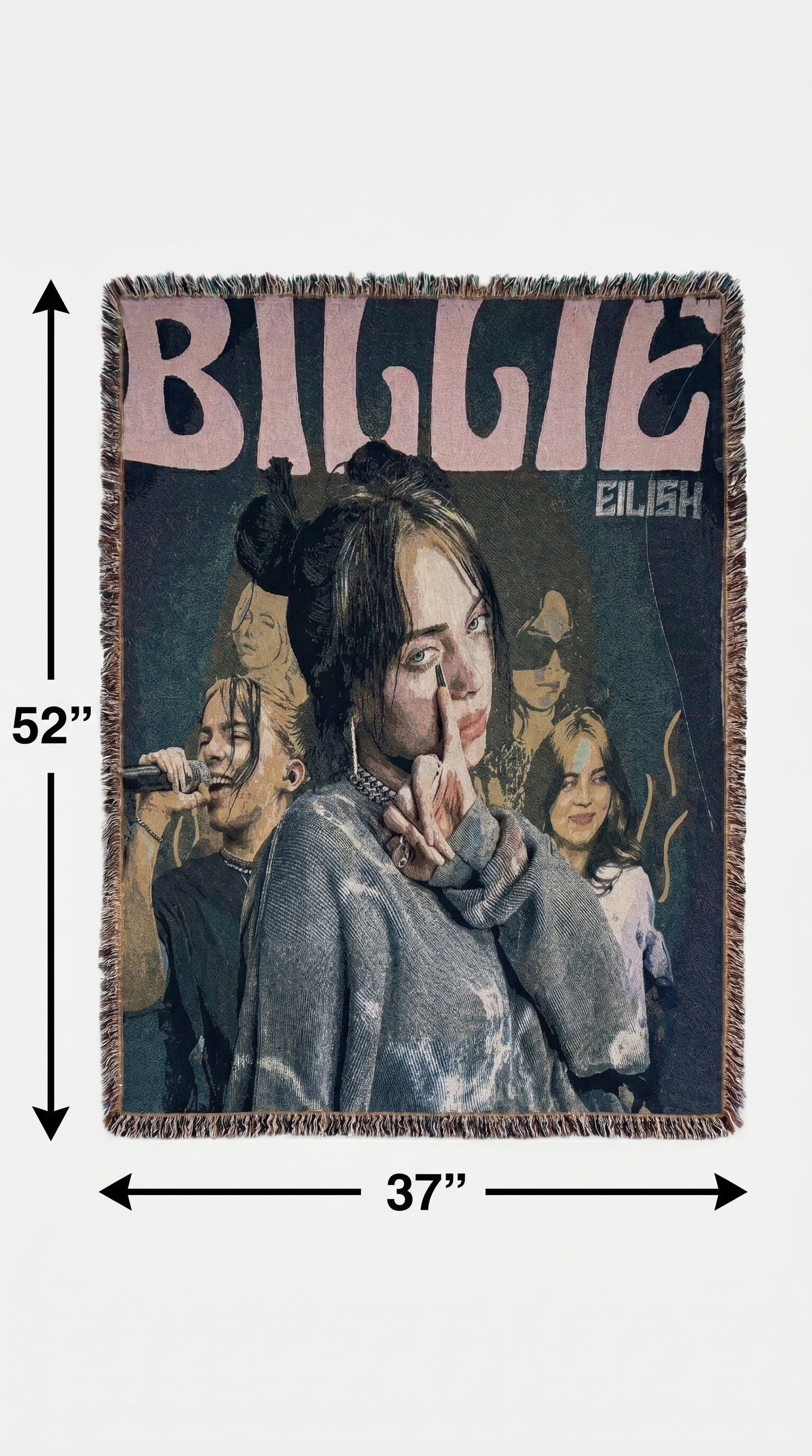 Billie Eilish Premium Woven Blankets
